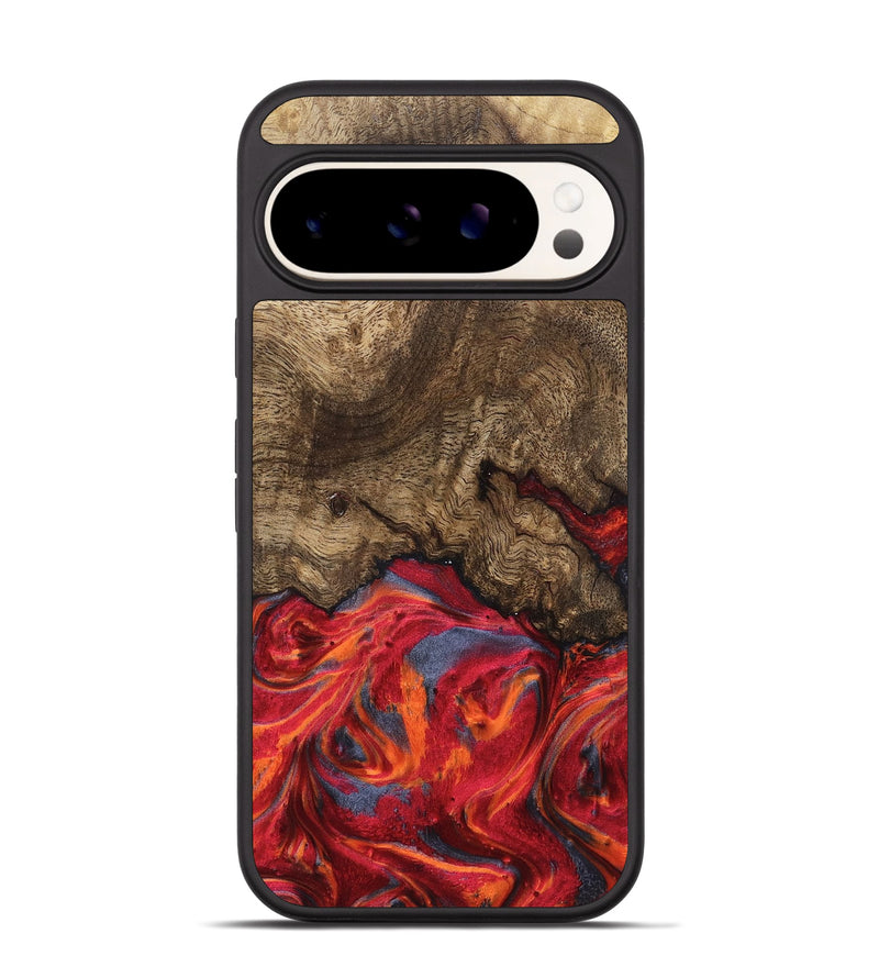 Pixel 9 Wood Phone Case - Devonte (Red, 819361)
