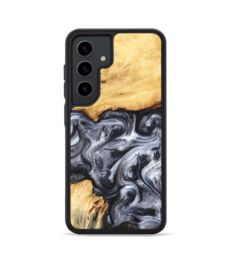 Galaxy S24 Wood Phone Case - Coral (Black & White, 819363)