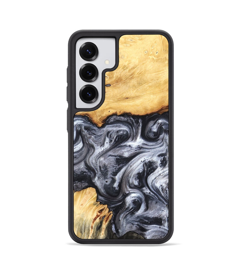Galaxy S25 Wood Phone Case - Coral (Black & White, 819363)
