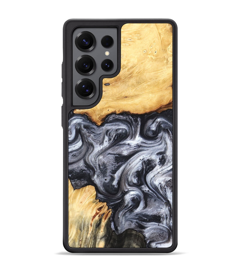 Galaxy S25 Ultra Wood Phone Case - Coral (Black & White, 819363)