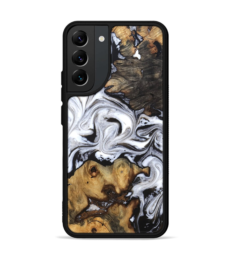 Galaxy S22 Plus Wood Phone Case - Libbie (Black & White, 819364)