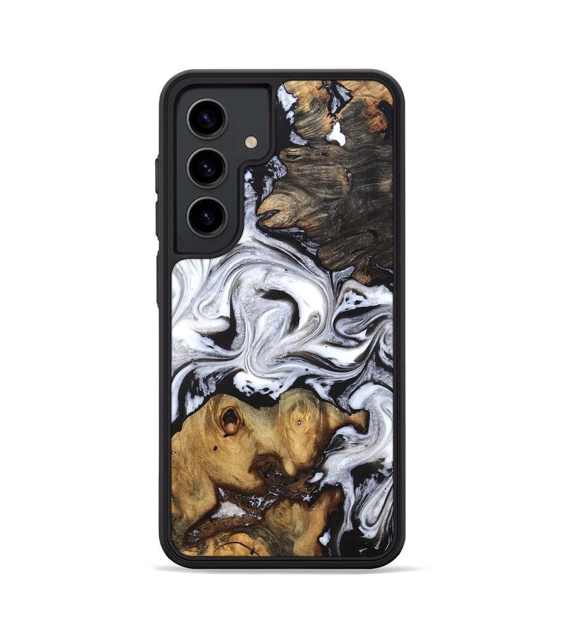 Galaxy S24 Wood Phone Case - Libbie (Black & White, 819364)