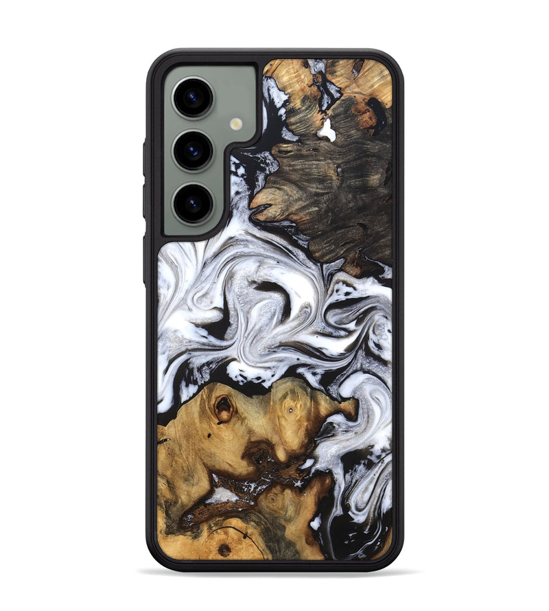 Galaxy S24 Plus Wood Phone Case - Libbie (Black & White, 819364)