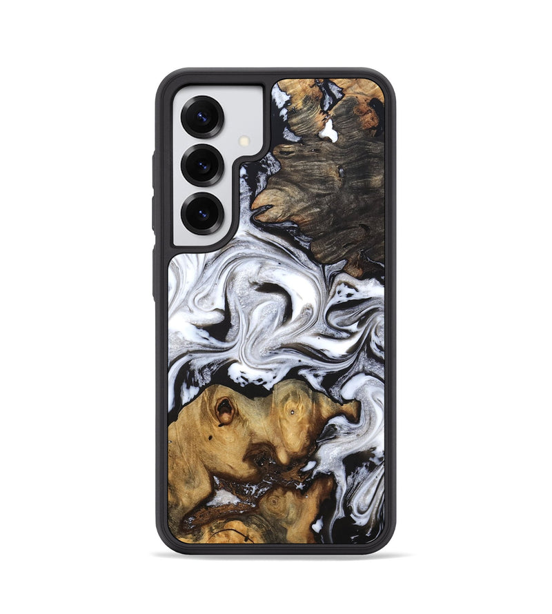 Galaxy S25 Wood Phone Case - Libbie (Black & White, 819364)