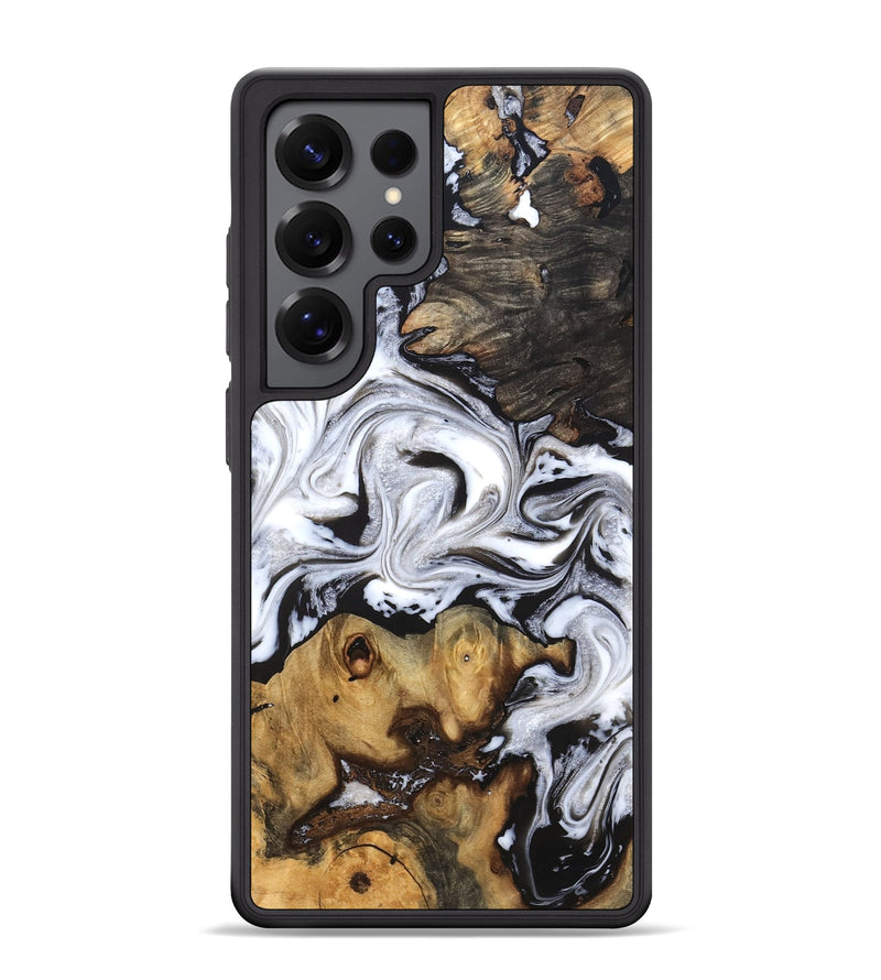 Galaxy S25 Ultra Wood Phone Case - Libbie (Black & White, 819364)
