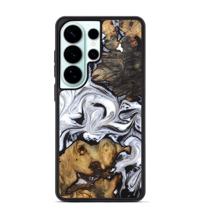 Galaxy S26 Ultra Wood Phone Case - Libbie (Black & White, 819364)