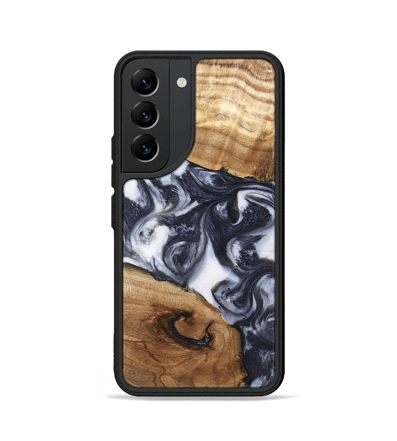 Galaxy S22 Wood Phone Case - Anais (Black & White, 819365)