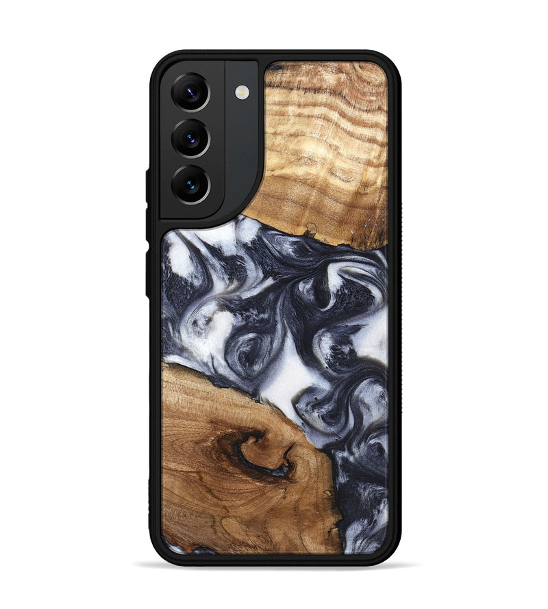 Galaxy S22 Plus Wood Phone Case - Anais (Black & White, 819365)