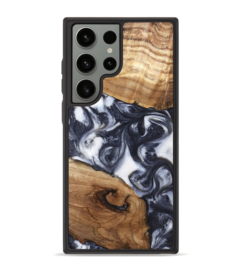 Galaxy S23 Ultra Wood Phone Case - Anais (Black & White, 819365)