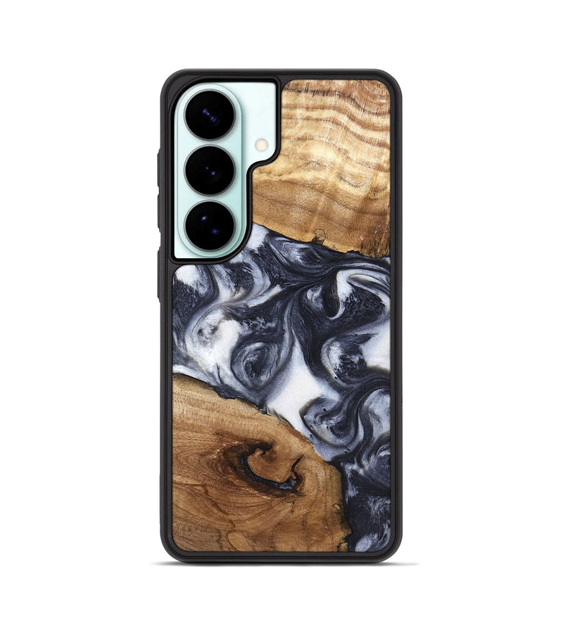 Galaxy S26 Wood Phone Case - Anais (Black & White, 819365)
