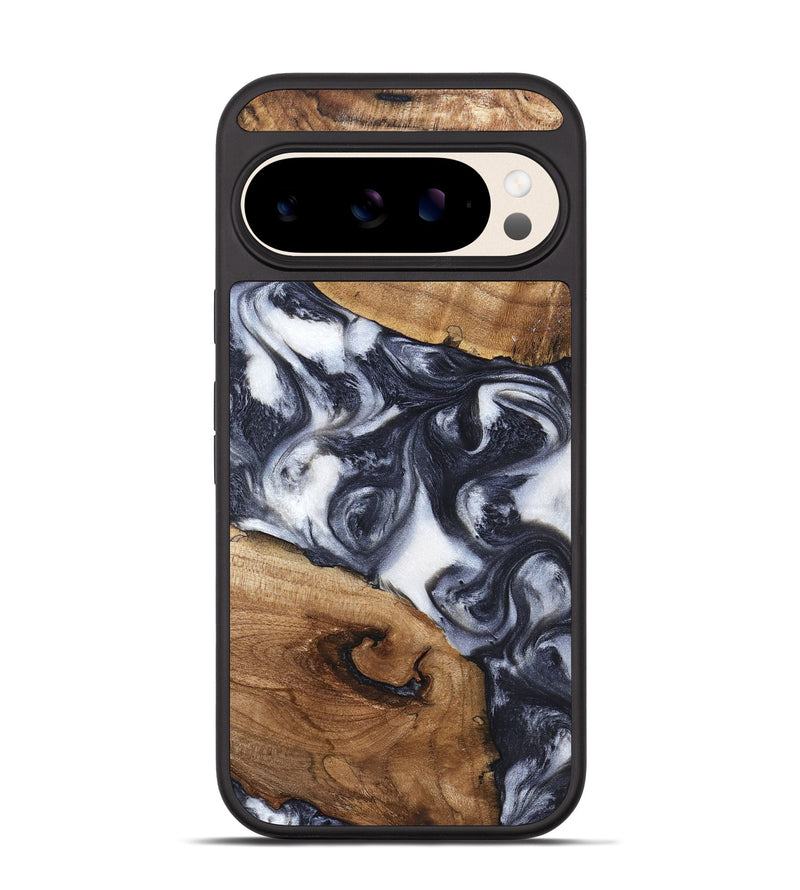 Pixel 10 Wood Phone Case - Anais (Black & White, 819365)