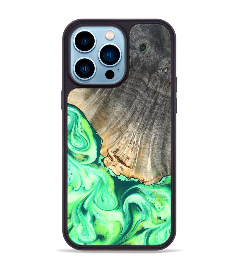 iPhone 14 Pro Max Wood Phone Case - Hobart (Neon, 819366)