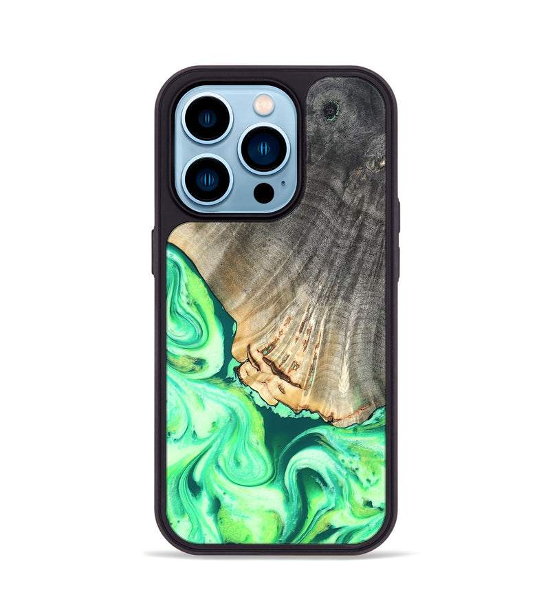iPhone 14 Pro Wood Phone Case - Hobart (Neon, 819366)