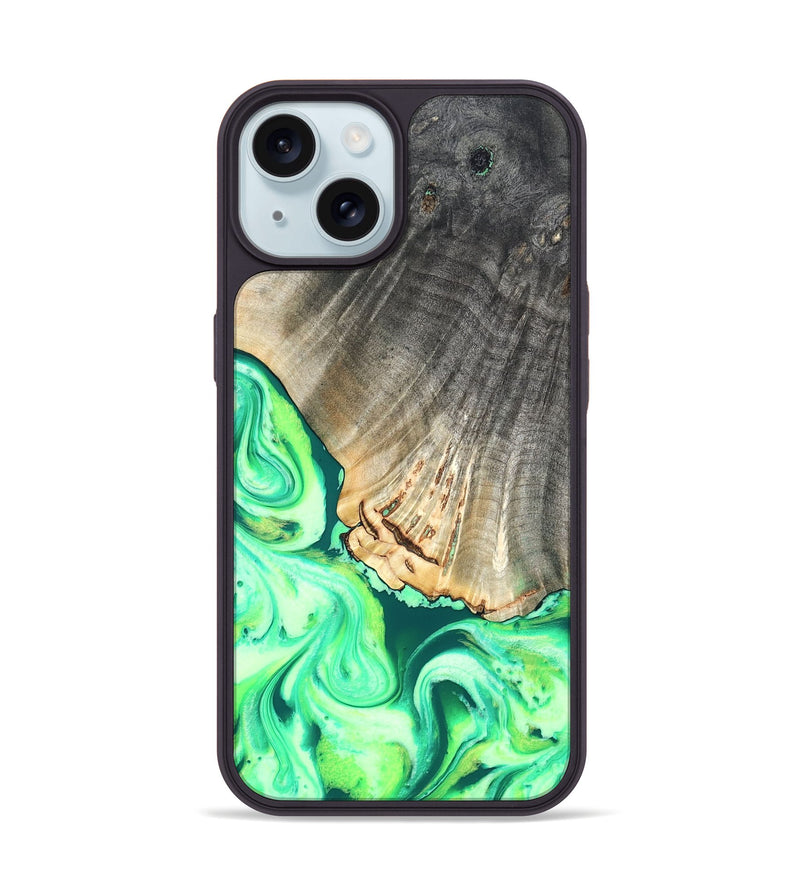 iPhone 15 Wood Phone Case - Hobart (Neon, 819366)