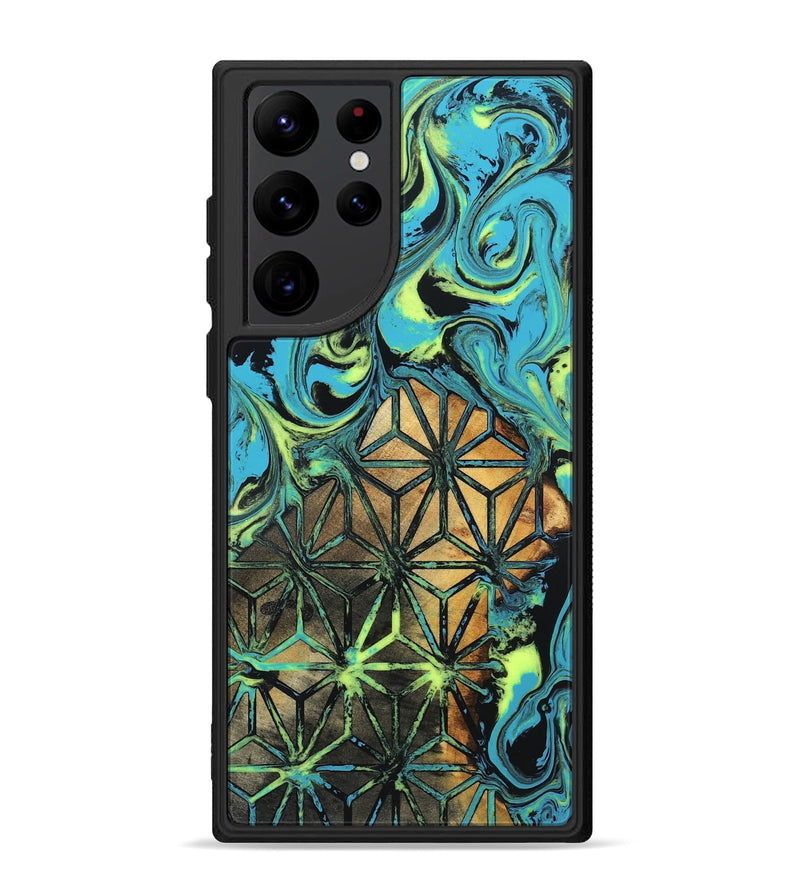 Galaxy S22 Ultra Wood Phone Case - Verla (Neon, 819367)