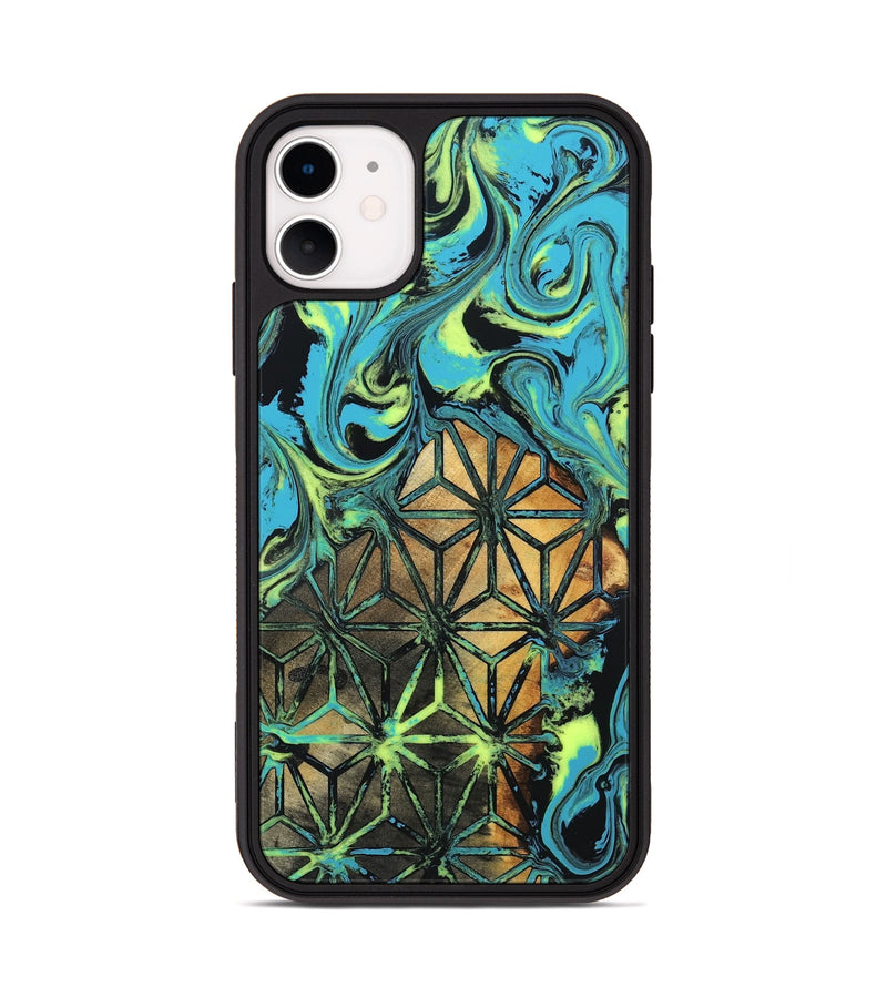 iPhone 11 Wood Phone Case - Verla (Neon, 819367)