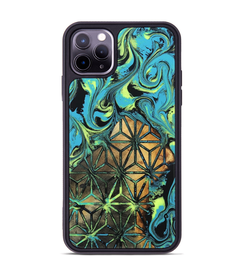 iPhone 11 Pro Max Wood Phone Case - Verla (Neon, 819367)