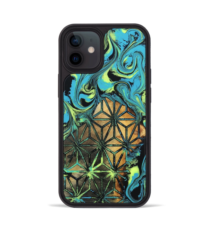 iPhone 12 Wood Phone Case - Verla (Neon, 819367)