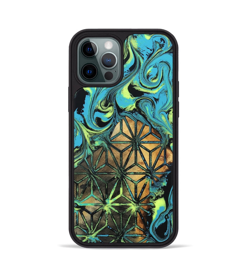 iPhone 12 Pro Wood Phone Case - Verla (Neon, 819367)