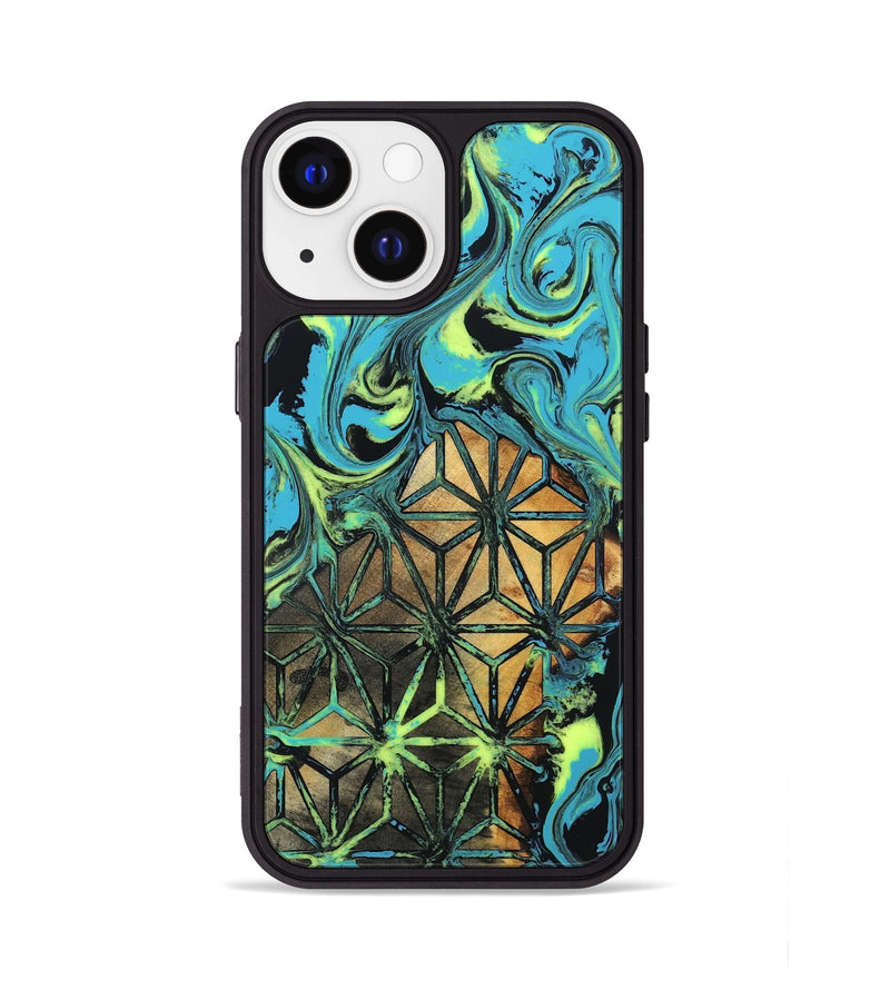 iPhone 13 Wood Phone Case - Verla (Neon, 819367)