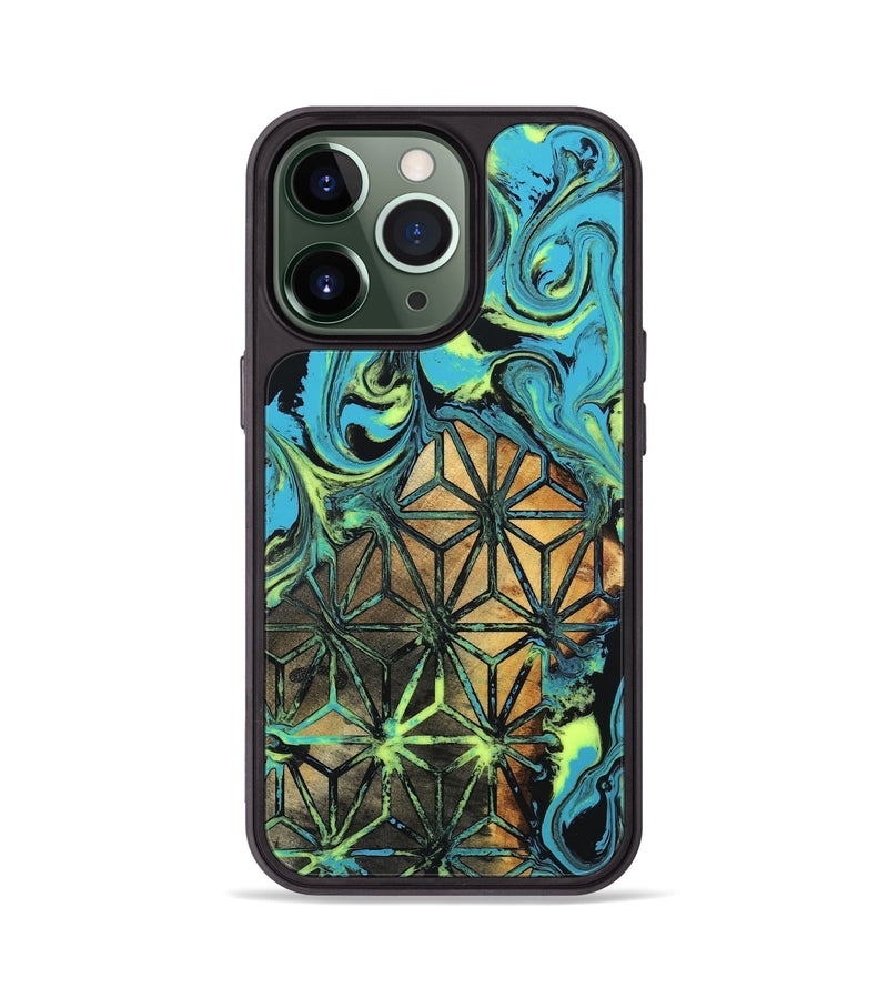 iPhone 13 Pro Wood Phone Case - Verla (Neon, 819367)