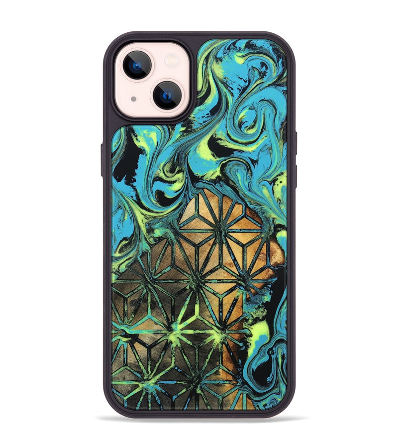 iPhone 14 Plus Wood Phone Case - Verla (Neon, 819367)