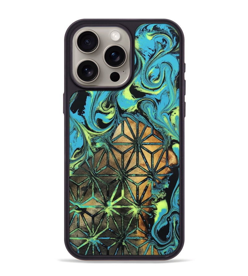 iPhone 15 Pro Max Wood Phone Case - Verla (Neon, 819367)