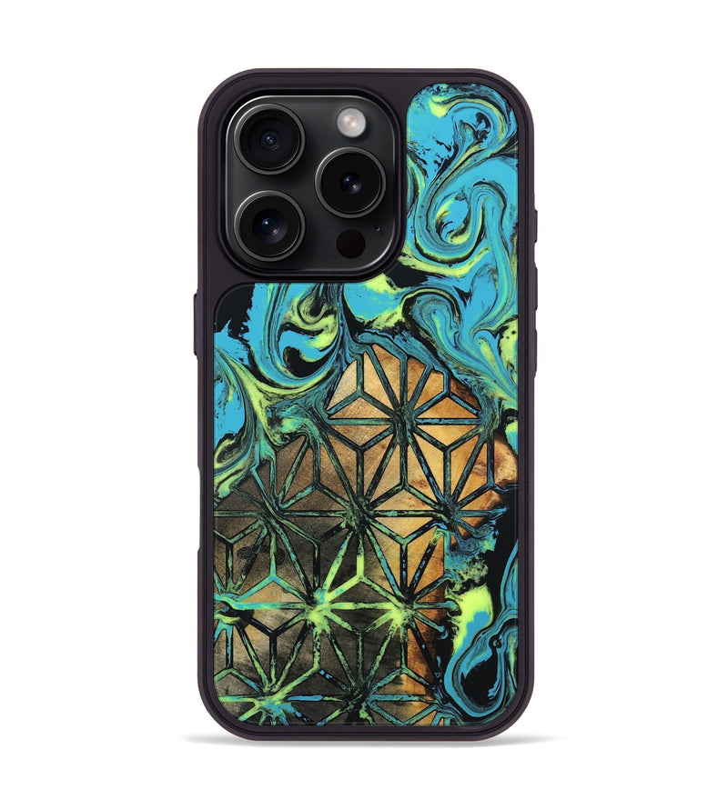 iPhone 16 Pro Wood Phone Case - Verla (Neon, 819367)