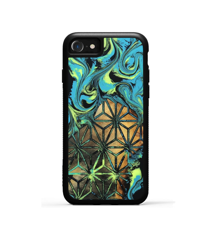 iPhone SE Wood Phone Case - Verla (Neon, 819367)