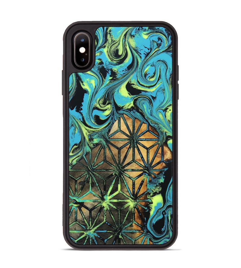 iPhone Xs Max Wood Phone Case - Verla (Neon, 819367)