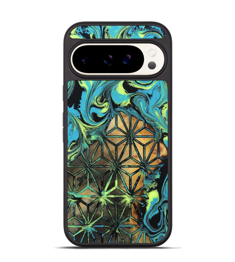 Pixel 9 Wood Phone Case - Verla (Neon, 819367)