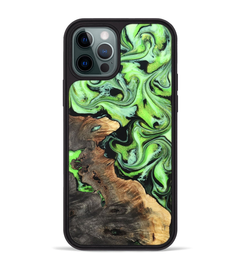 iPhone 12 Pro Max Wood Phone Case - Zamir (Neon, 819368)