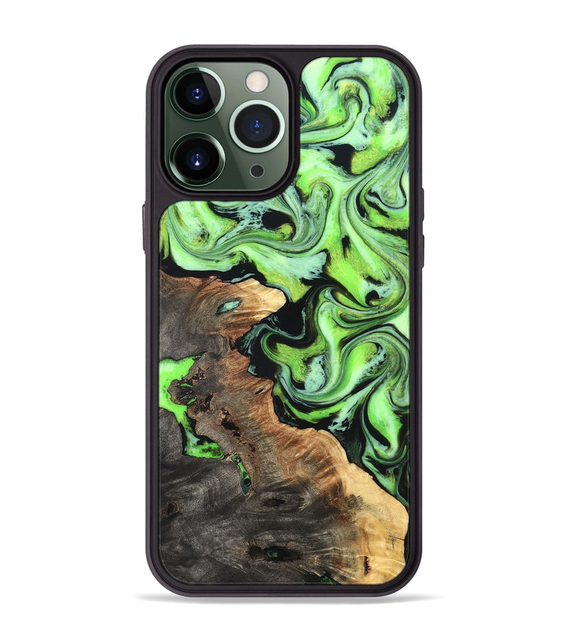 iPhone 13 Pro Max Wood Phone Case - Zamir (Neon, 819368)