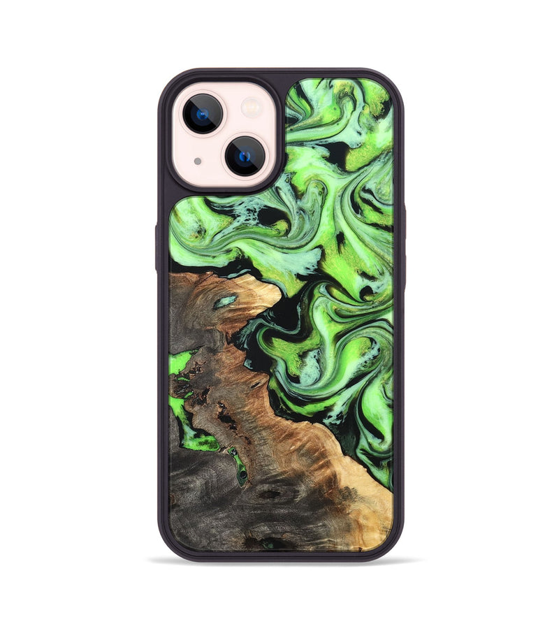 iPhone 14 Wood Phone Case - Zamir (Neon, 819368)