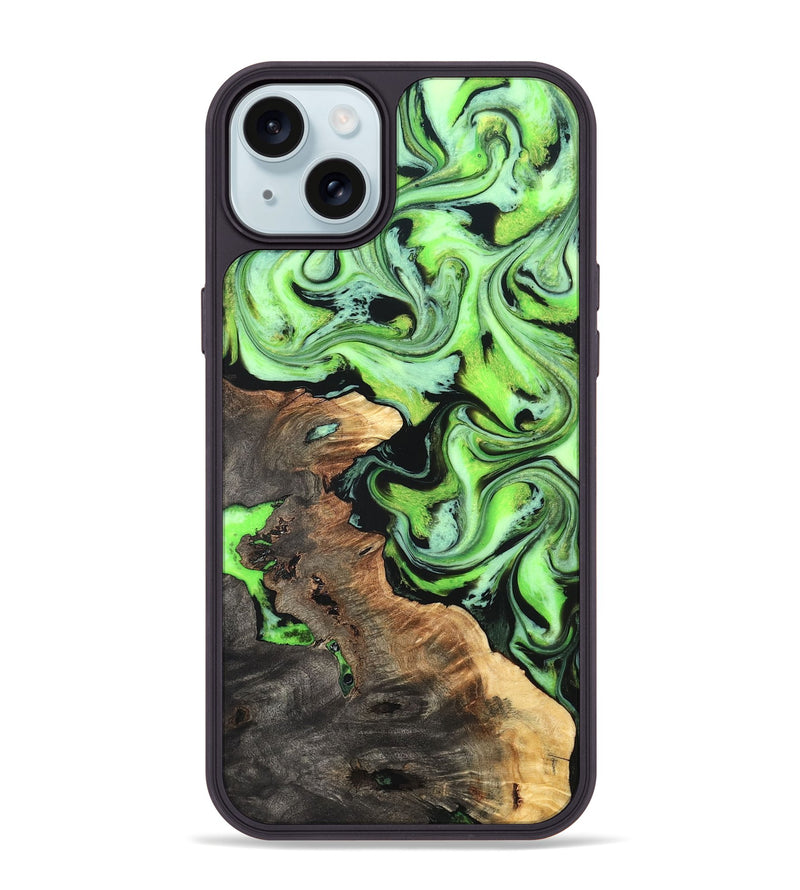 iPhone 15 Plus Wood Phone Case - Zamir (Neon, 819368)