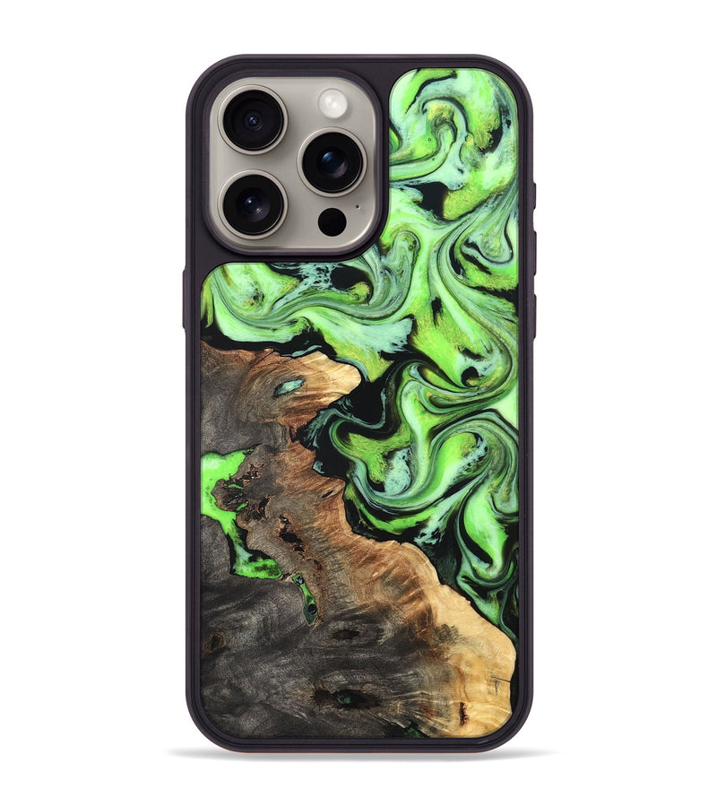 iPhone 15 Pro Max Wood Phone Case - Zamir (Neon, 819368)