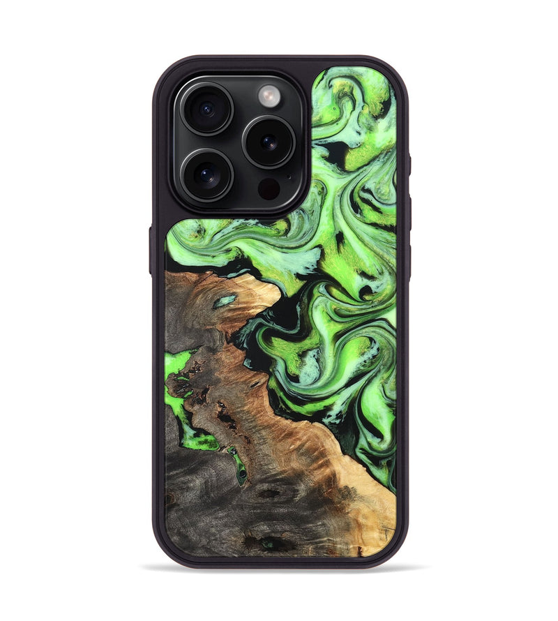 iPhone 15 Pro Wood Phone Case - Zamir (Neon, 819368)