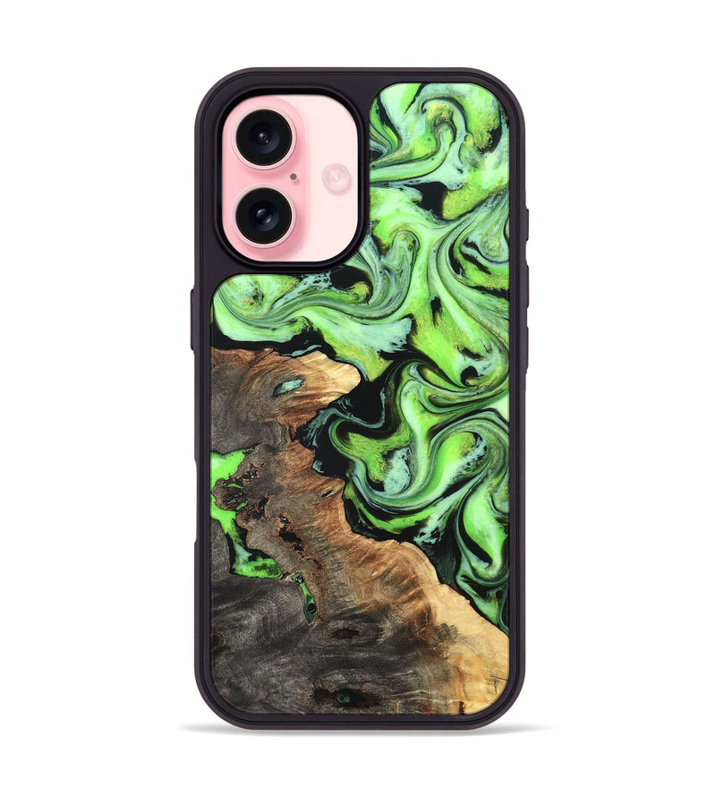 iPhone 16 Wood Phone Case - Zamir (Neon, 819368)