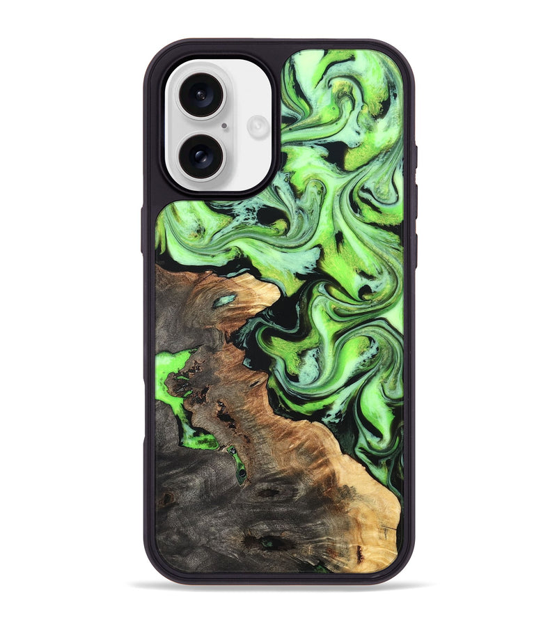 iPhone 16 Plus Wood Phone Case - Zamir (Neon, 819368)