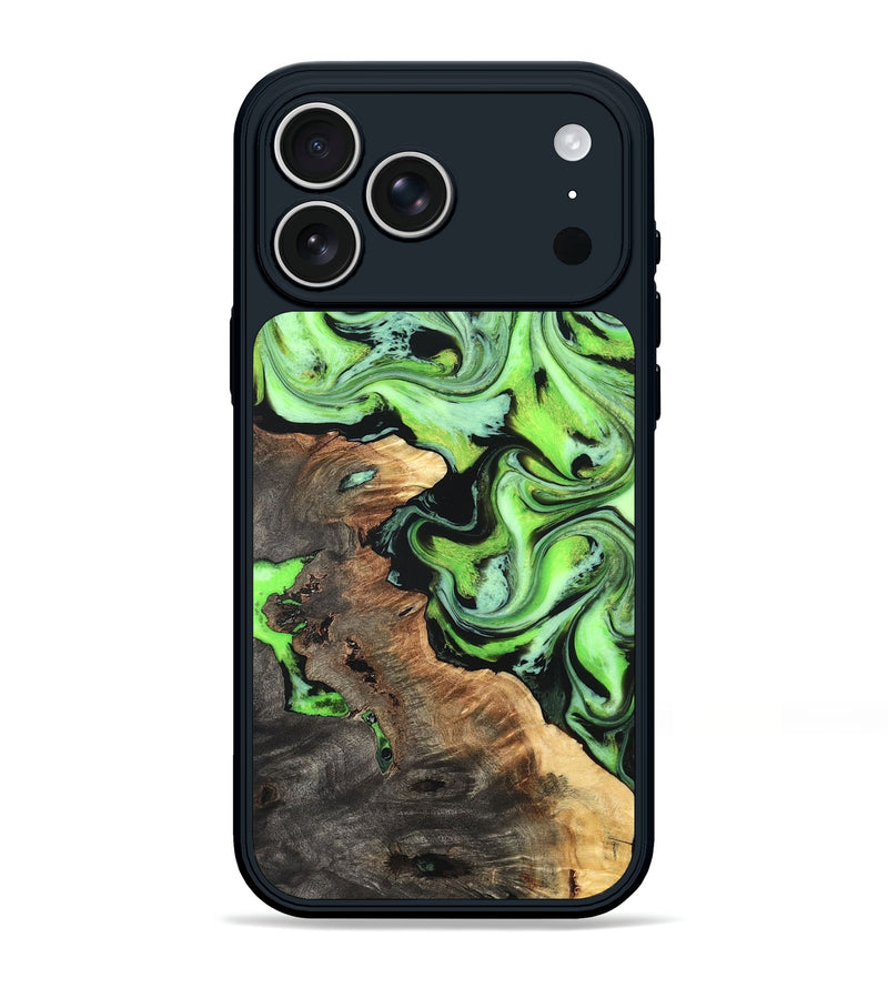 iPhone 17 Pro Max Wood Phone Case - Zamir (Neon, 819368)