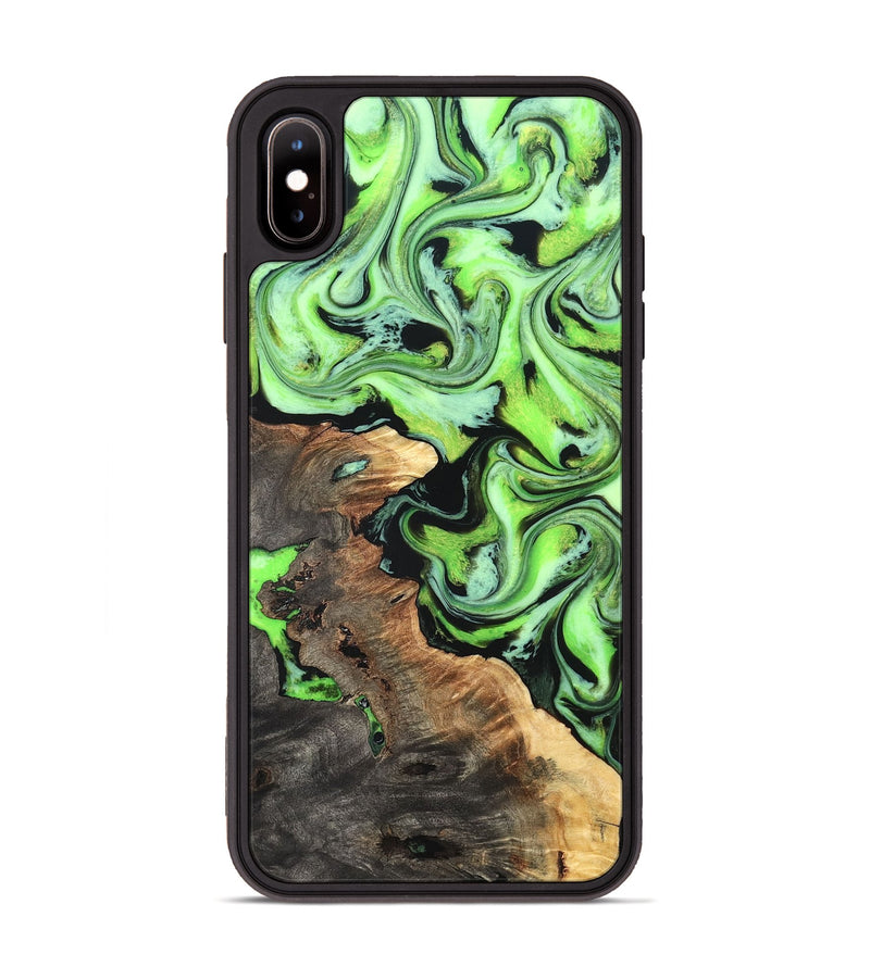iPhone Xs Max Wood Phone Case - Zamir (Neon, 819368)