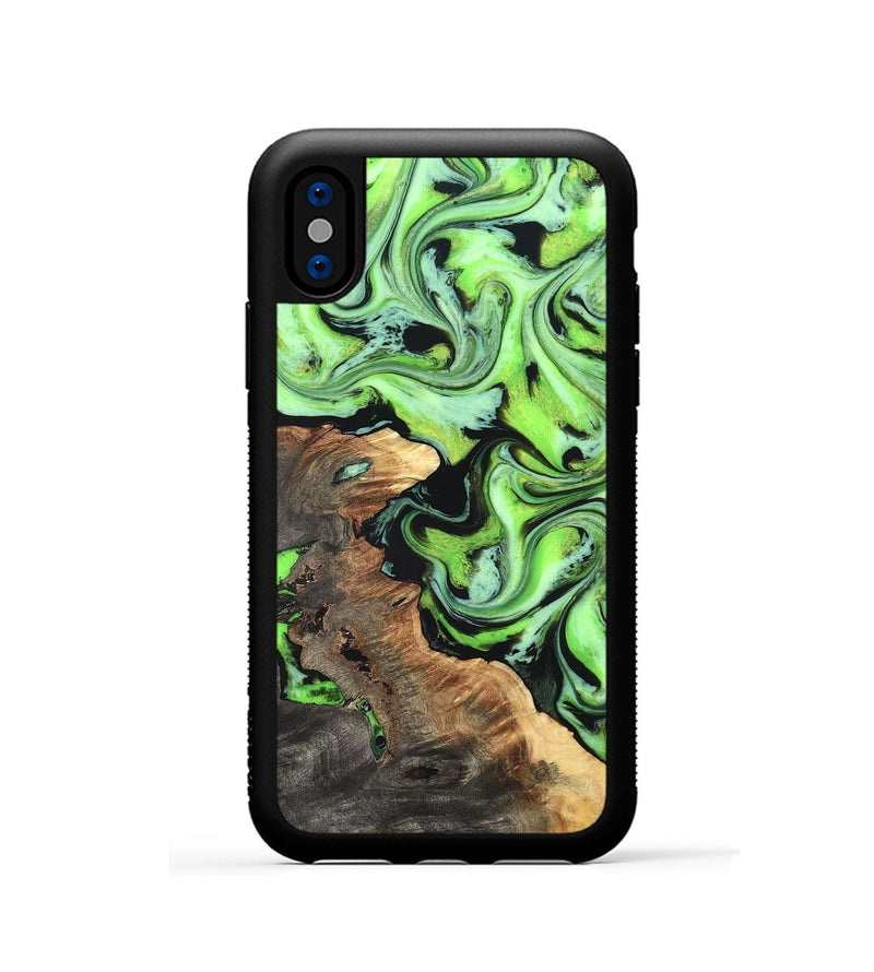 iPhone Xs Wood Phone Case - Zamir (Neon, 819368)