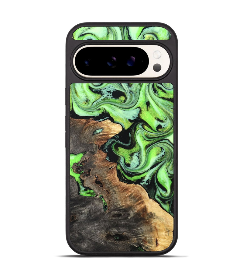 Pixel 9 Wood Phone Case - Zamir (Neon, 819368)