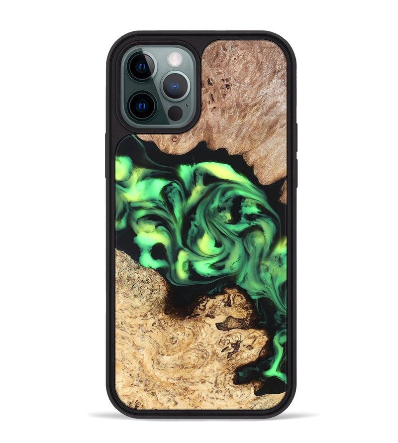 iPhone 12 Pro Max Wood Phone Case - Burl (Neon, 819369)