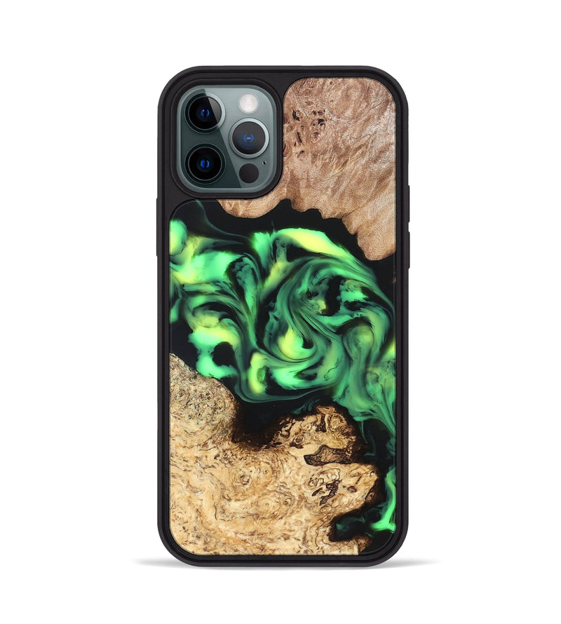 iPhone 12 Pro Wood Phone Case - Burl (Neon, 819369)