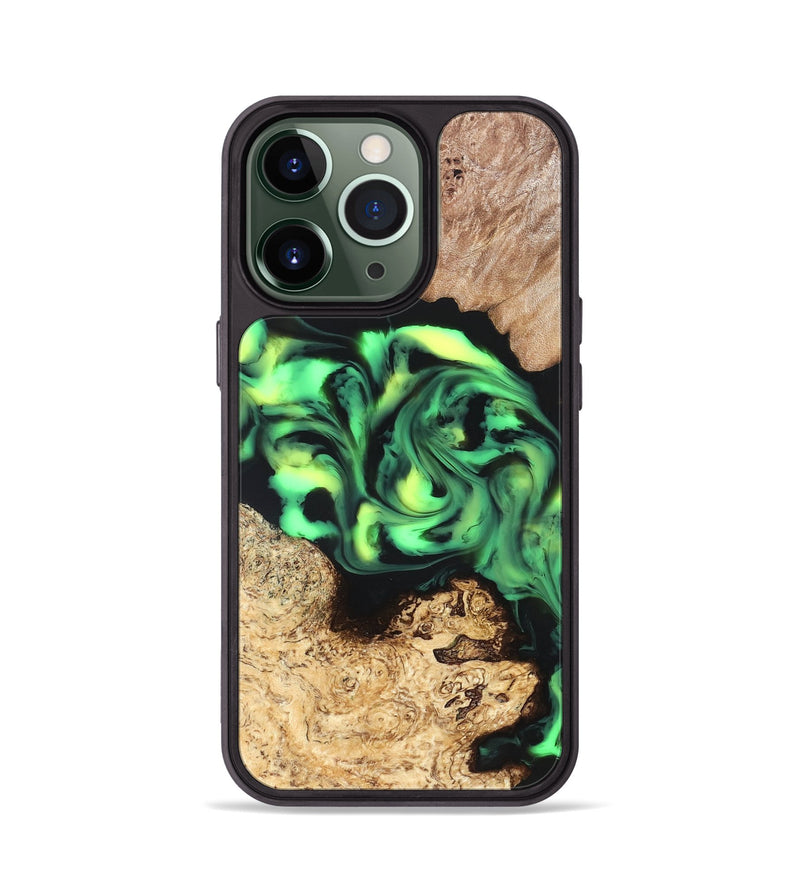 iPhone 13 Pro Wood Phone Case - Burl (Neon, 819369)