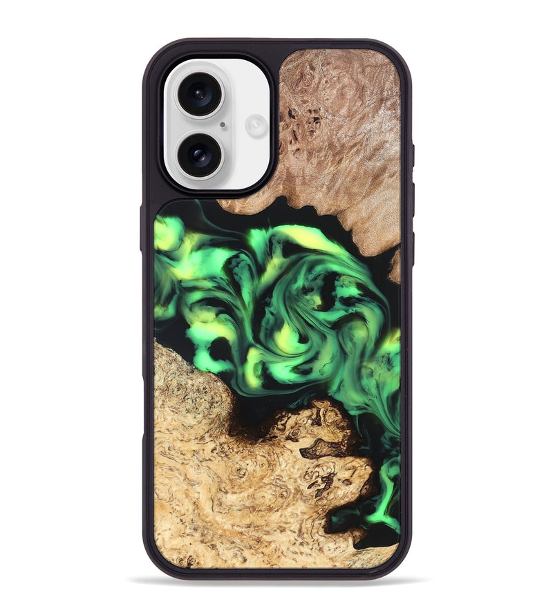 iPhone 16 Plus Wood Phone Case - Burl (Neon, 819369)
