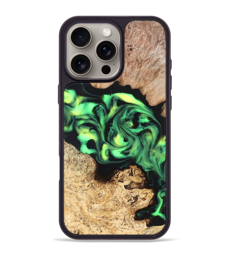 iPhone 16 Pro Max Wood Phone Case - Burl (Neon, 819369)