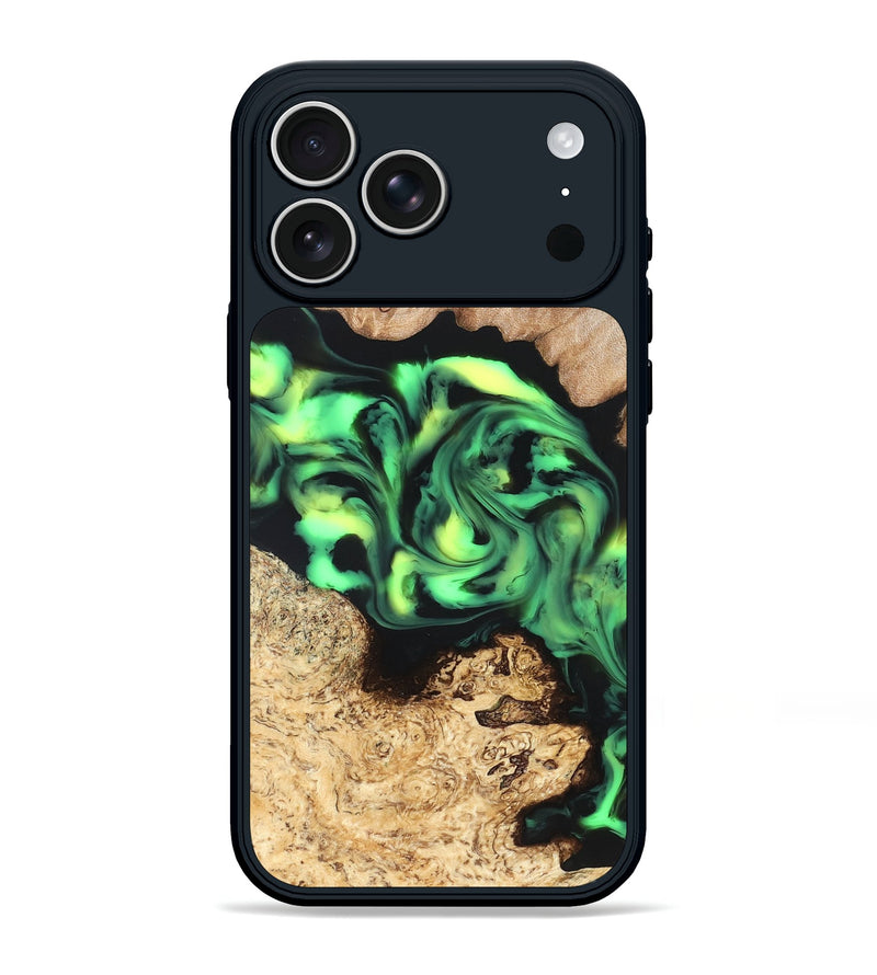 iPhone 17 Pro Max Wood Phone Case - Burl (Neon, 819369)