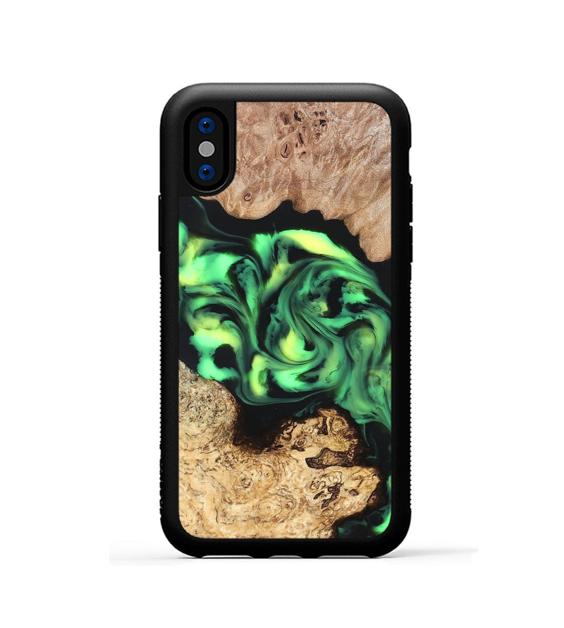 iPhone Xs Wood Phone Case - Burl (Neon, 819369)